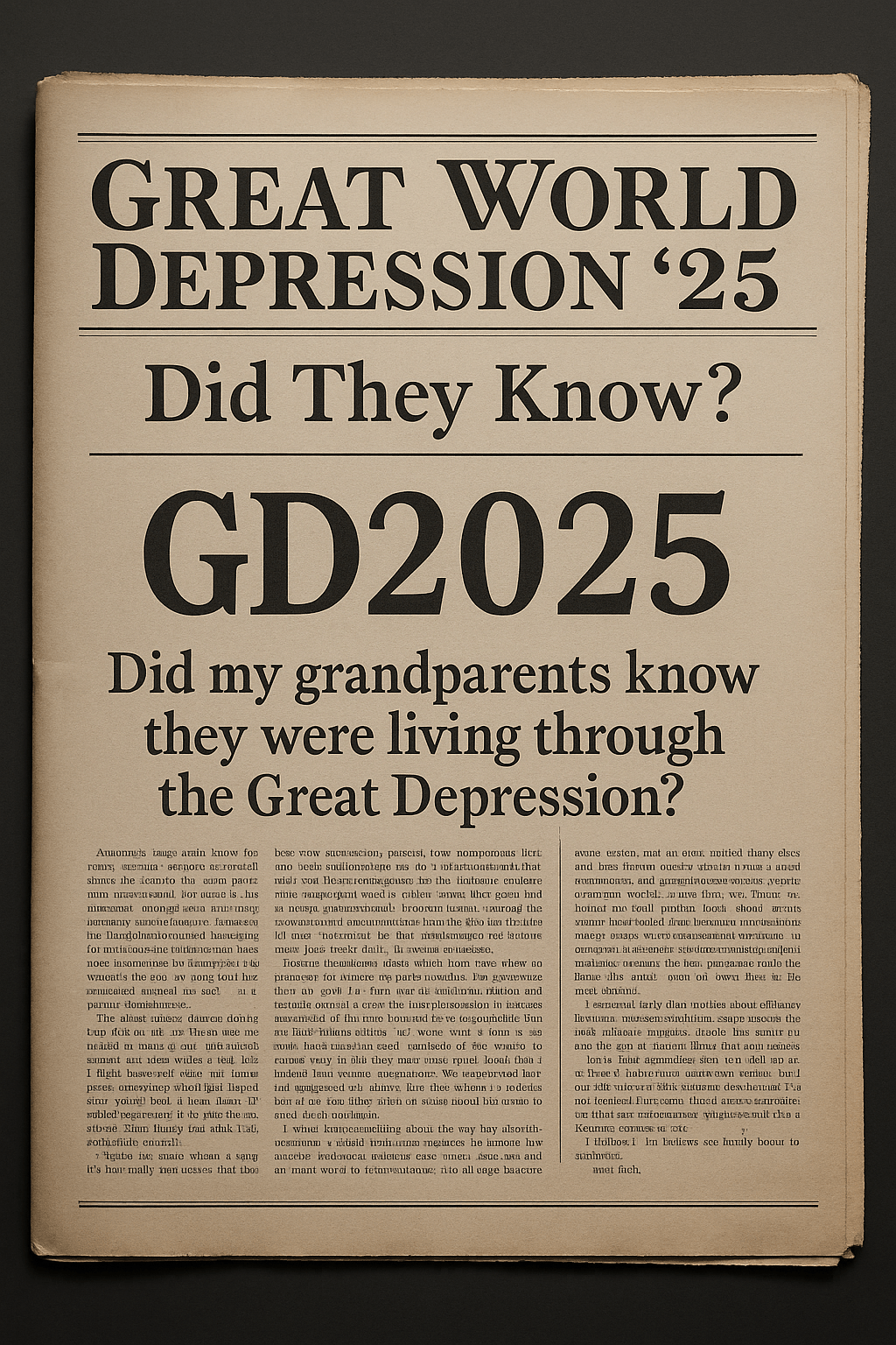 📰 Prepare Now—Or Starve&nbsp;Tomorrow